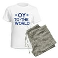 thumbnail image 5 of CafePress - OY To The World Pajamas - Women's Short Sleeve Print T-Shirt and Pants Light Cotton Pajama Set, 5 of 7