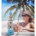 thumbnail image 5 of CoTa Global Blue Wave Lighthouse with LED Light Nautical Decor - Handmade Wooden Lighthouse Beach Decorations for Home, Coastal Centerpiece Home Decor for Table Top - 12.25 Inches, 5 of 9