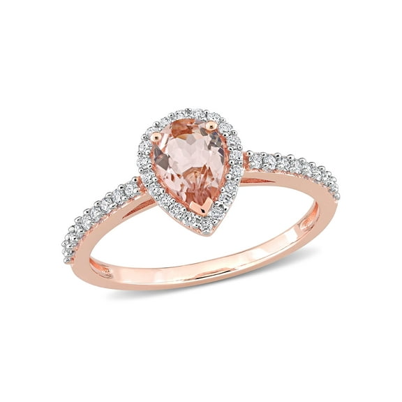 Everly Women's Morganite 10K Rose Gold Engagement Ring