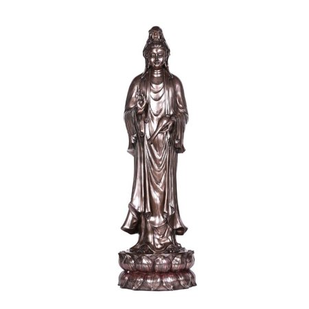 Seated Kuan Yin Statue - 30 inches Large Kuan Yin Tao Buddhism Statues Figurine