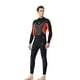 thumbnail image 2 of Traje de neopreno de cuerpo completo de neopreno de 3 mm para hombre con traje de buceo con cremallera trasera, 2 of 7
