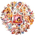 thumbnail image 2 of 35pcs-50pcs Cute Stickers Animal Circus Sticker Pack Clown Cartoon Decals for Suitcase Fridge Phone, 2 of 9