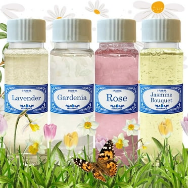 Spring Flowers Concentrated 2.0 fl oz Fragrances Oil Pack Lavender, Gardenia, Rose & Jasmine Bouquet | for Use Water Vacuums, Hyla, Rainbow, Sirena, Diffusers, Aromatherapy