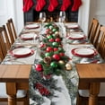 thumbnail image 5 of Christmas Placemats Set of 4, Cardinal Bird Place Mats Berry Snowflake Pine Branch Placemat Table Decoration for Kitchen Table Dinner Xmas Holiday Party Home Decor Indoor Outdoor 13x19 Inch, 5 of 9