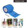 thumbnail image 2 of Self Adhesive Bandage 12 Rolls, 5cm x 4.5m, Non-Woven Adhesive Bandage, Breathable Flexible Elastic Sports Tape for Humans and Animals, Ankle Sprain S, 2 of 4