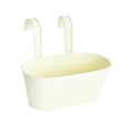 thumbnail image 3 of Maceta colgante de hierro con ganchos de metal desmontables para oficina, exterior, interior, cerca, dormitorio Blanco, 3 of 9