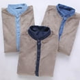 thumbnail image 4 of Fashion Brand Winter Jeans Shirt Men Warm Fleece Lined Velvet Denim Shirts Cowboy Coats Outwear Windbreaker Thick Clothing, 4 of 5