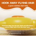 thumbnail image 4 of yeuweold Cat Comb Cat Comb 2 Rabbit Ear Pet Combs (Yellow + Green) - Massage and Hair Removal, Daily Care, 4 of 5