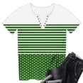 thumbnail image 4 of ATENAR Shirts for Women Summer Short Sleeve T Shirts for Women Casual Tee Green 2XL, 4 of 6