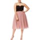 thumbnail image 1 of Vestido ajustado y acampanado de tul City Chic para mujer, rosa, L/20W, 1 of 1