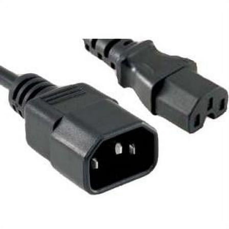 8FT BLACK C13 TO C14 POWER EXTENSION CORD