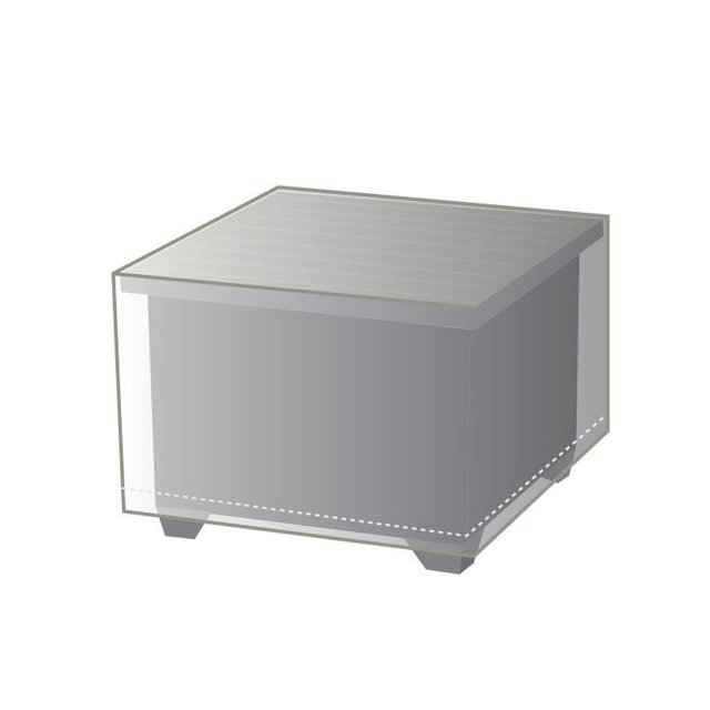 TKC Couvre-Table d'Extrémité en Osier en Beige