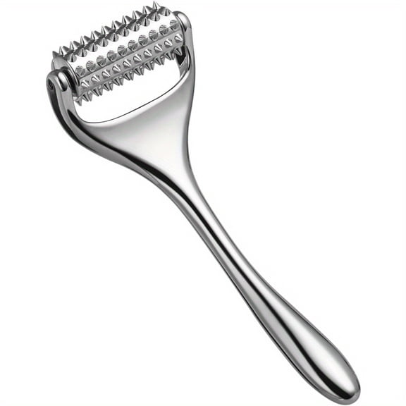 Face Massager Tool Massage Roller Handheld Acupuncture Roller, Metal Handheld Acupressure Massager Manual Massage Tool for Neck Arm Leg Foot