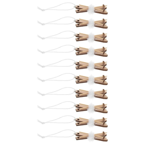 10pcs Mini Wooden Sleigh Ornaments Diy Christmas Tree Hanging Ornaemnt Rustic Charming Holiday Pendants Tabletop Decor For Xmas Tree Decor