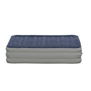 Emma + Oliver 18 Raised Inflatable Air Mattress with Internal Electric Pump, Queen Size