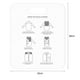 thumbnail image 4 of Tabla Plegable para Ropa Organizador Plástico Doblar Vestidos Uso Diario en El () Blanco, 4 of 9