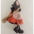 thumbnail image 4 of Diceymbol Halloween Standing Fabric Witch Doll Spooky Decor for Patio Yard Home Halloween Home Decorations 7 Inch, 4 of 7