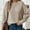 Beige, variant on Pullover Trendy Sweaters for Women 2025 Beige Long Sleeve Casual Loose Sweaters Women's Cardigans/Sweaters L