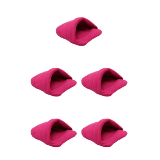 Baohd Maison pour Chat en Forme de Pantoufle Facile à Nettoyer et Convient à Toutes les Races Mignon Rouge rose TP,> 5Ensemble