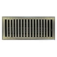 thumbnail image 4 of 6" x 10" (7.375" x 11.75" Overall) Antique Brass Plated Contemporary Register with Damper (HVAC Vent Cover), 4 of 6