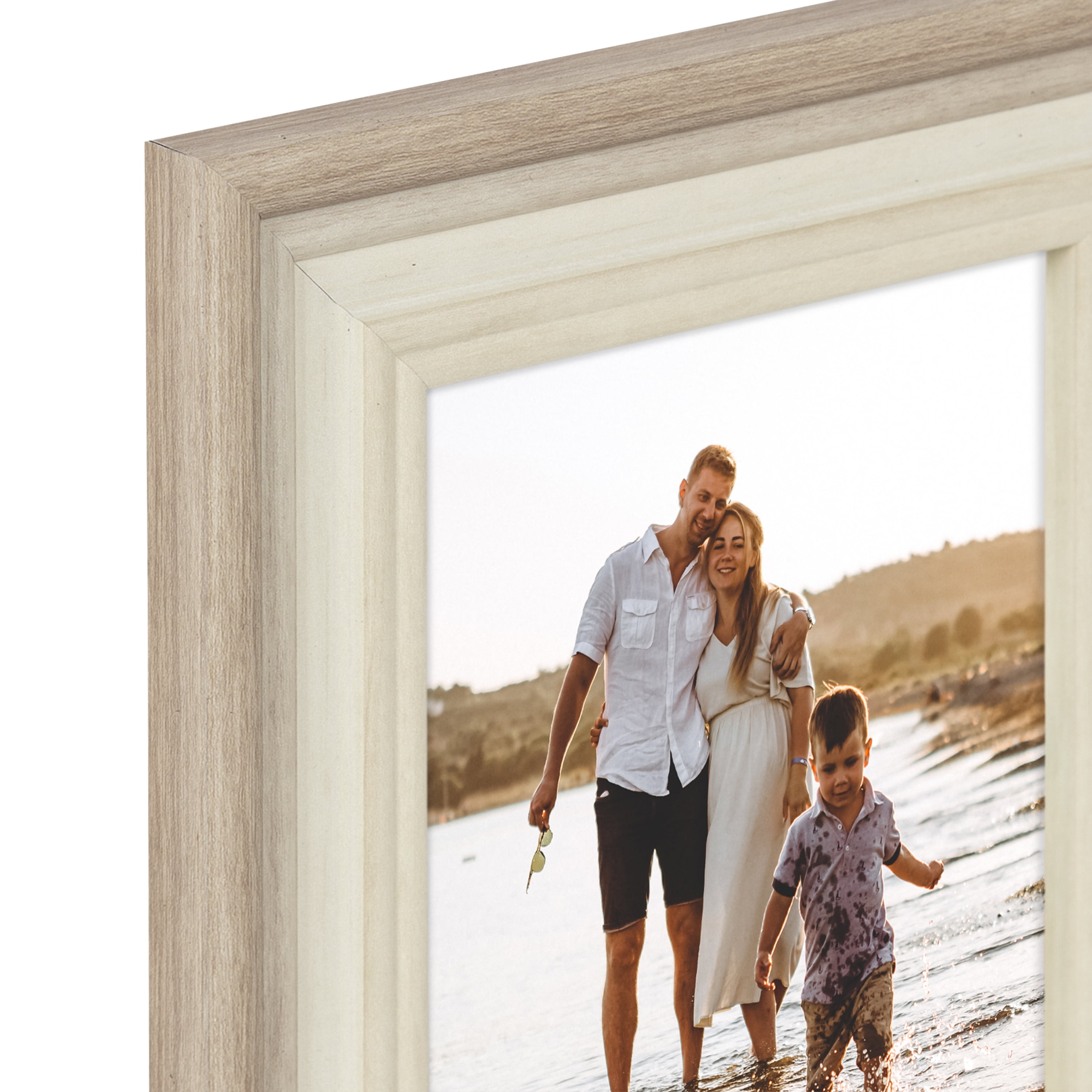 Mainstays – 5x7 Picture Frame – Two Tone Beige Tabletop Photo Frame