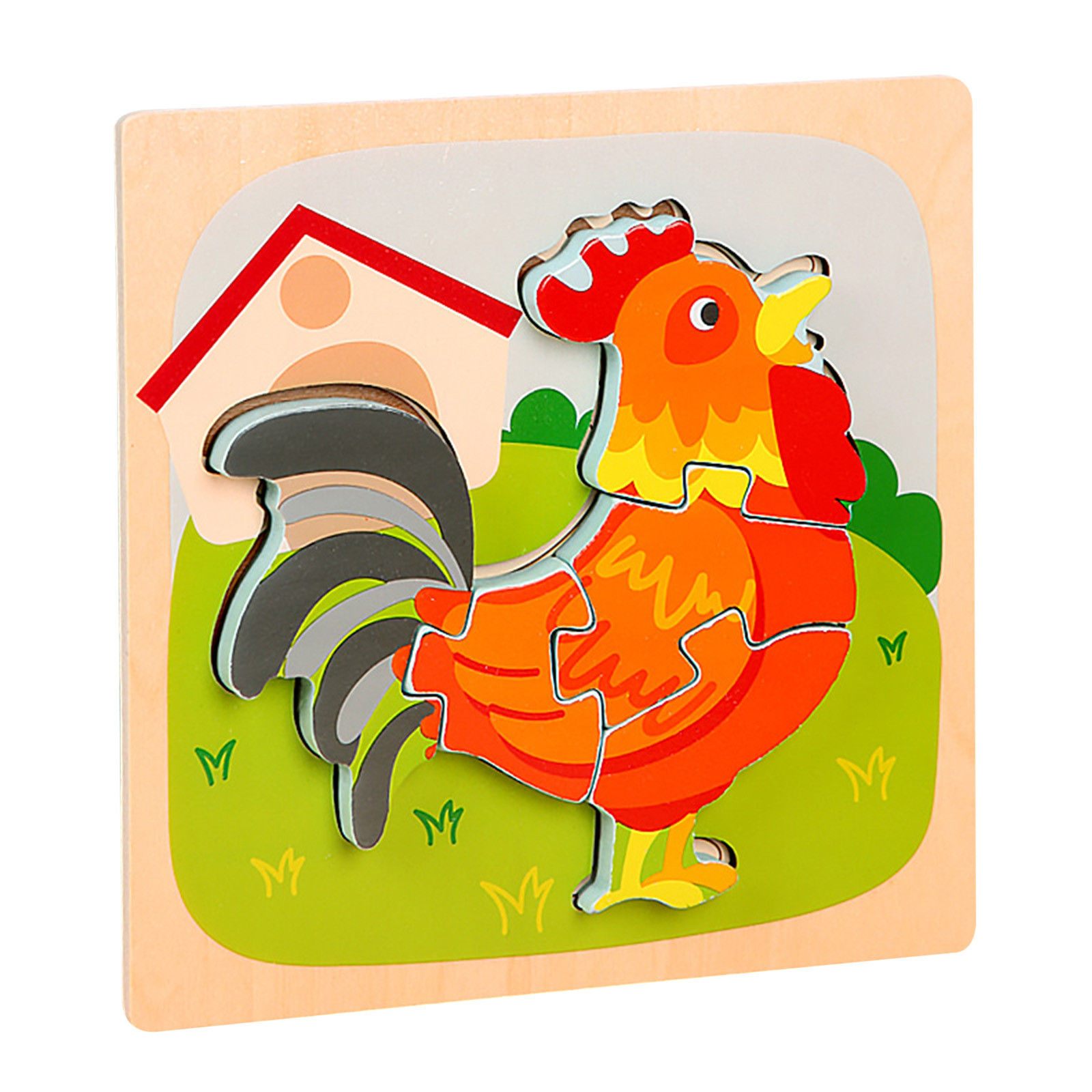 Fridja Wooden Puzzles For Toddler 1 3 Years Old Animal Wood Jigsaw
