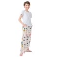 thumbnail image 3 of FORMRS Boys Pajama Pants with Pockets Size 9-10Y Kids Lounge Sleep Bottoms, Flamingo Pattern, 3 of 8