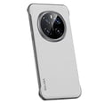 thumbnail image 1 of SULADA For Honor Magic7 Pro 5G Case Genuine Cow Leather Frameless Phone Back Cover-White, 1 of 5