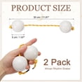 thumbnail image 2 of Uxcell Rhythm African Shaker Kashaka Shaker Ball Kashaka Hand Percussion Instruments with Yellow Rope, Fit for Adults White, 2 of 7