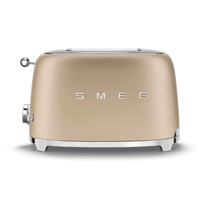 SMEG tostador retro de 2 rebanadas (champaña mate)