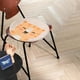 thumbnail image 4 of Cojín redondo para silla - Grueso y mullido cojín para escritorio y hogar, cojín cálido de invierno con fondo antideslizante, 15" de diámetro, 4 of 7
