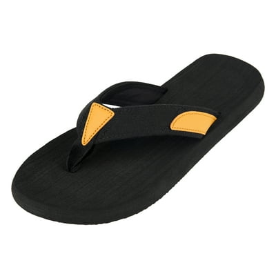 Men s Black Flip Flops for Summer Beach in US Size UK Ubuy