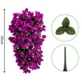 thumbnail image 2 of Artificial Bougainvillea Hanging Flowers 2Pcs Silk Plants For Balcony Decor, 2 of 9