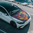 thumbnail image 4 of Uorisanigo Car Hood Cover Stretch Polyester Galaxy Wolf Car Bonnet Banner Removable All Weather Universal Cars Hood Protective Accessories for SUV Sedan Truck Pickup, 4 of 7