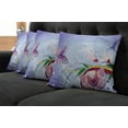 thumbnail image 2 of Ambesonne Floral Throw Pillow Cover 4 Pack, Fantasy Colorful, 20", Multicolor, 2 of 6