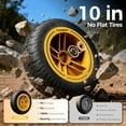 thumbnail image 3 of 10in NO-FLAT TIRES 900lb Heavy-Duty Garden Dump Cart DIY Expandable Capacity Over 4 Cu.Ft. Utility Wagon with Quick-Release Dumping & Prime Grade 100% Virgin Polypropylene-Not Recycled Material, 3 of 10