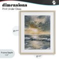 thumbnail image 4 of Stupell Industries Coastal Sunlit Waves Golden Reflection Birch Framed Print Under Glass, 17 x 21, by Petals Prints Design, 4 of 8