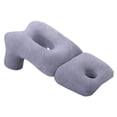 thumbnail image 2 of Almohada boca abajo, almohada para dormir boca abajo, multiusos, ergonómica, cómoda, con soporte para cuello y abertura para brazo, ideal para Púrpura, 2 of 8