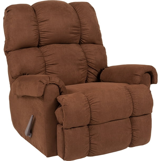 Sierra Chocolate Microfiber Rocker Recliner Walmart Com Walmart Com