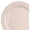 E-Portofino Light Pink, variant on " OCCASIONS " 40 Plates Pack, Vintage Party, Disposable Wedding Party Plastic Plates (10.25'' Dinner Plate, Portofino in White)