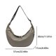 thumbnail image 2 of Bolsa de lona Simple Hombino Solid Color Trendy Crossbody Date Green Green, 2 of 8