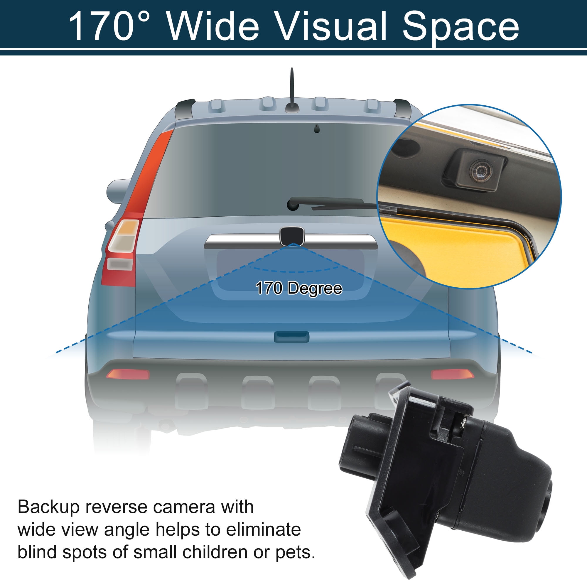 Unique Bargains Rear View Camera for Toyota Tacoma 2009-2015 Park Assist Backup Camera