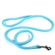 Yellow Dog Design Rope Dog Leash - Colorfast Light Blue - 3/8" Diam x 4 ft Long - for Training, Hiking, and Walking - Made in The USA