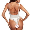 thumbnail image 4 of uublik Valentines Lingerie Set for Women Sexy Naughty Lace Bodysuit Babydoll Plus Size, 4 of 5