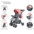 thumbnail image 3 of Carriola para Bebé y Autoasiento D'bebé Sistema de Viaje Elite Reversible Travel System Con Portabebé Rosa, 3 of 6