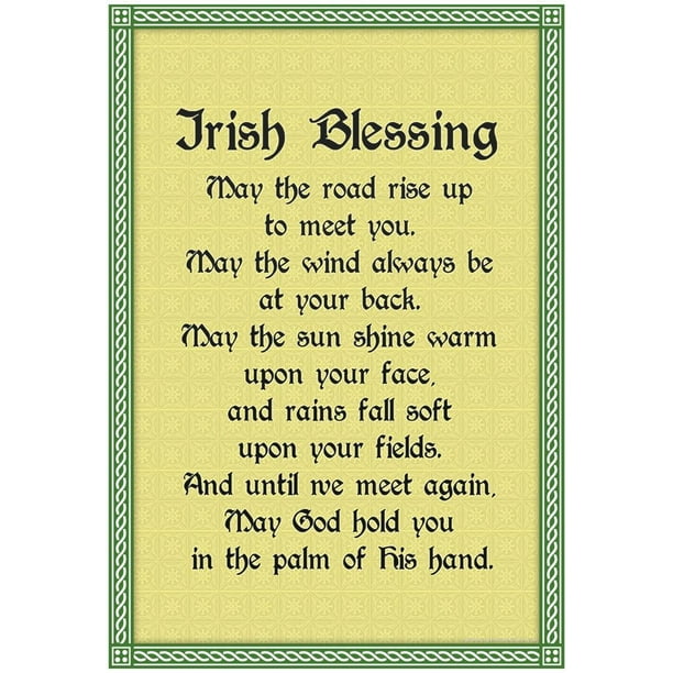 irish blessing art print poster 13x19 walmartcom