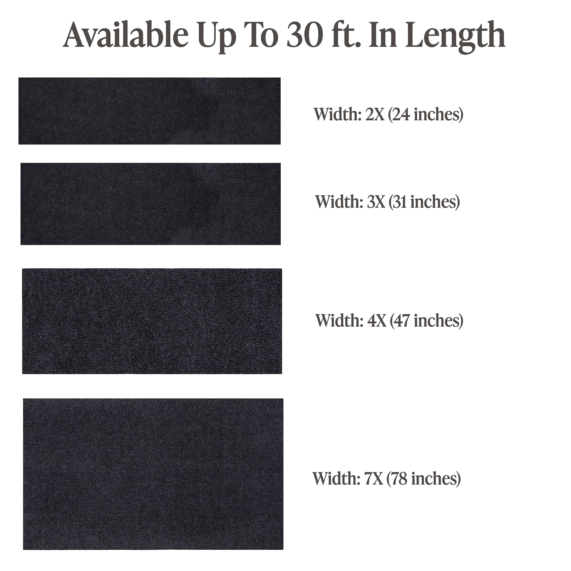 Ottomanson 5' x 6'6" Waterproof Non-Slip Area Rug for Garage & Patio, Utility Floor Mat, Dirt Trapper, Gray