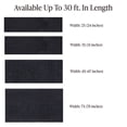 thumbnail image 3 of Ottomanson Non-Slip Area Rug 5' x 6'6" Indoor/Outdoor Custom Size Utility Carpet for Garage Living Room Patio, Gray Ribbed, 3 of 9