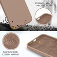thumbnail image 3 of Funda para teléfono celular GUAGUA iPhone 15 Pro Max 6.7 pulgadas, silicona marrón, 3 of 9
