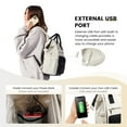 thumbnail image 4 of Lovevook Laptop Backpack for Women, Vintage Teacher College Nurse Work Computer Bag Fit 15.6" Laptop with USB Port, Waterproof Travel Backpack Purses, 4 of 8